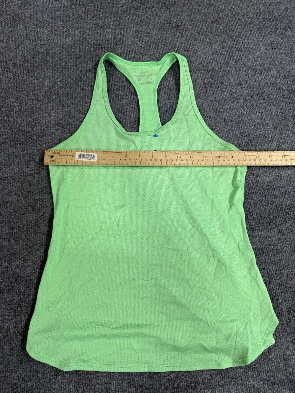 Nike Zoom Cool Womens Small Green Racerback Running Tank Top Dri Fit Athletic